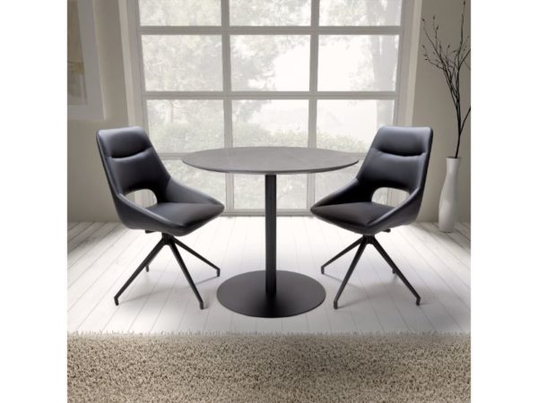 Grey Sintered Stone 900mm Dining Table