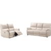 Spirit 3 Seater Leather Power Recliner Sofa Chalk