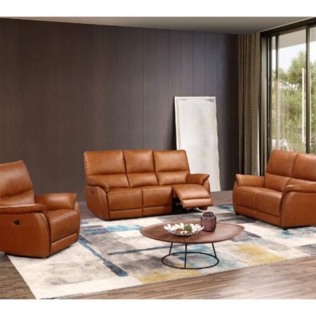 Spirit 1 Seater Power Recliner Leather Armchair Tan