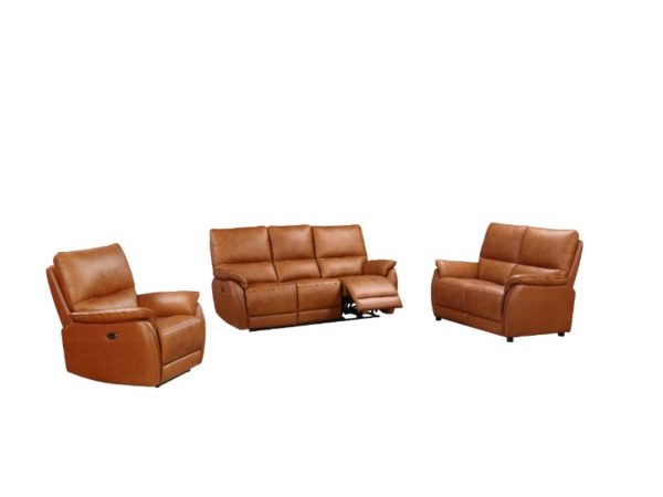 Spirit 1 Seater Power Recliner Leather Armchair Tan