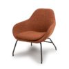 Toby Boucle Occasional Chair Rust