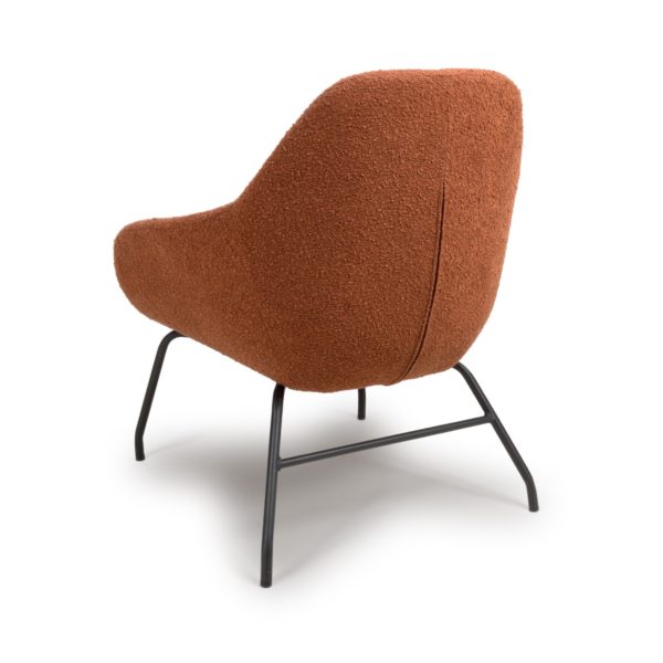 Toby Boucle Occasional Chair Rust