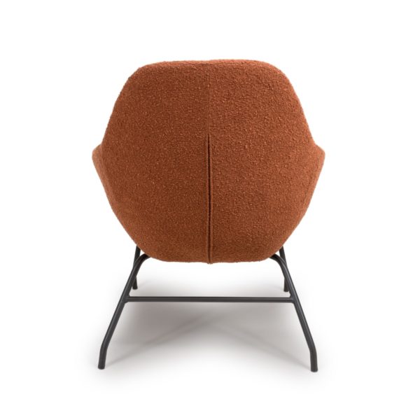 Toby Boucle Occasional Chair Rust