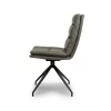 Austin Swivel Chair Truffle with Black Legs NEW COLOUR